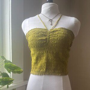 Madewell shirred croptop